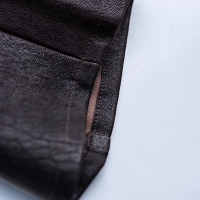Rick Owens 主線 Tyrone 皮長褲 棕色5