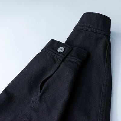 Stone Island 丹寧外套 黑7