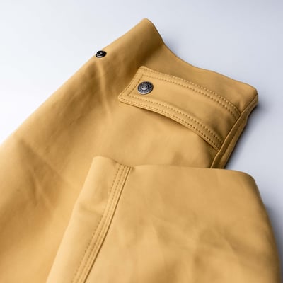 Acne Studios 皮領底特律寬短夾克 卡其6