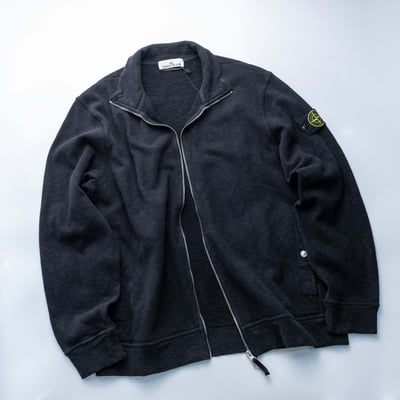 Stone Island 立領棉外套 黑3