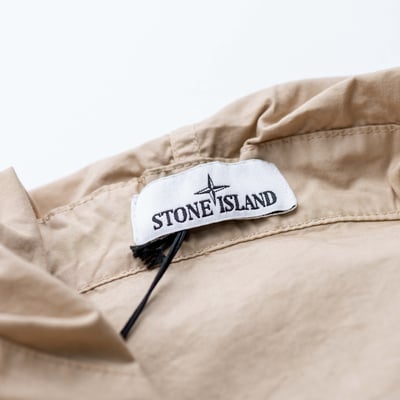 Stone Island Canvas Weave Cotton 連帽外套 沙色10