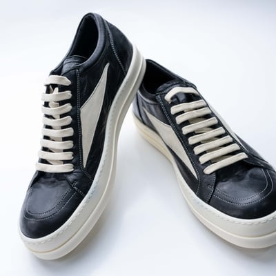 Rick Owens 主線 Vintage 羊皮低筒 黑4