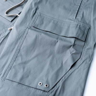 Rick Owens 主線 Cargo Pods Heavy Cotton Poplin 口袋短褲 灰4