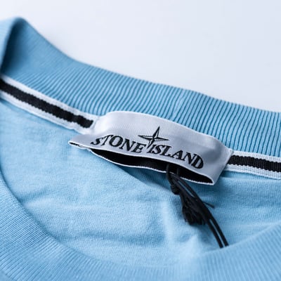 Stone Island 有機棉短袖 塵藍色6