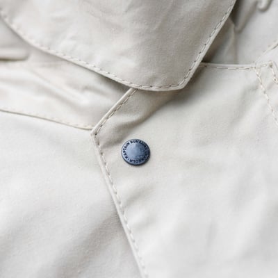 Barbour x Kaptain Sunshine Cruiser 翻領連帽外套 象牙白7