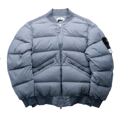 Stone Island Seamless Tunnel 羽絨飛行外套 灰1