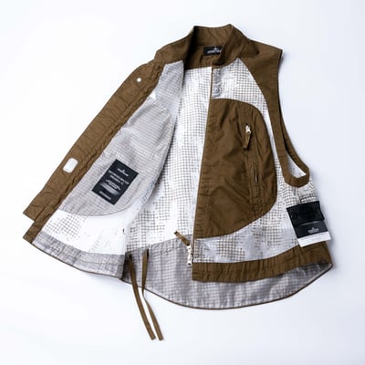[ Stone Island Shadow Project ] Distorted ripstop organza-tc 咖啡色3