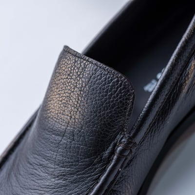 Acne Studios Boafer 皮革作舊樂福鞋 黑7