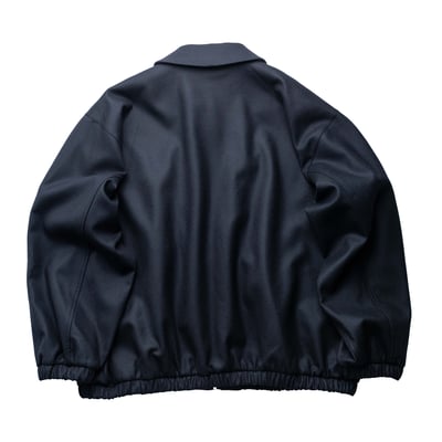 SSSTEIN MELTON 羊毛寬版外套 黑2