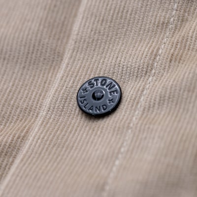 Stone Island 鈕扣襯衫 沙漠灰6