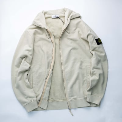 Stone Island 連帽棉外套 灰白4