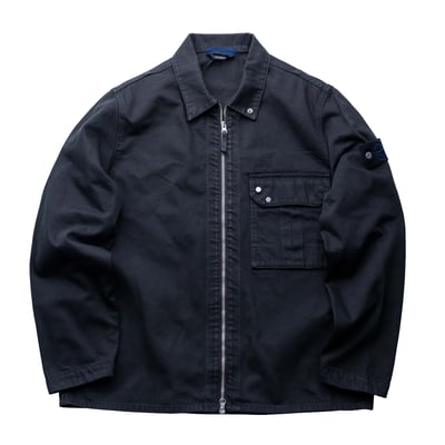 Stone Island 丹寧襯衫 黑1