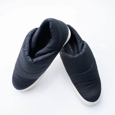 Rick Owens DRKSHDW 副線 puffer slip-on 懶人鞋 黑5
