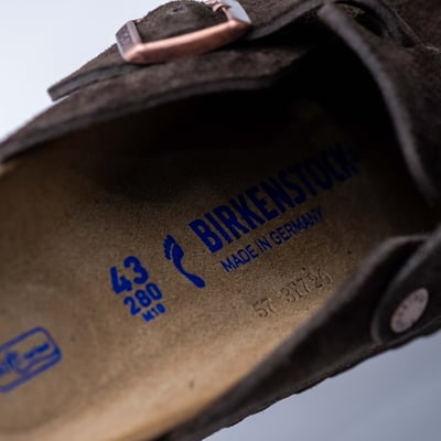 Birkenstock Boston 軟底窄楦拖鞋 摩卡色8
