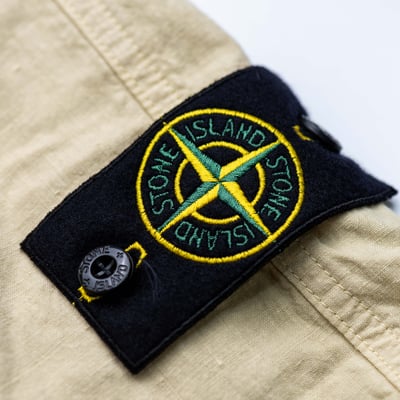 Stone Island Lino nylon Tela-tc 亞麻科技纖維短褲 米白6