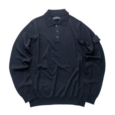 Stone Island Ghost RWS 羊毛POLO衫 黑1