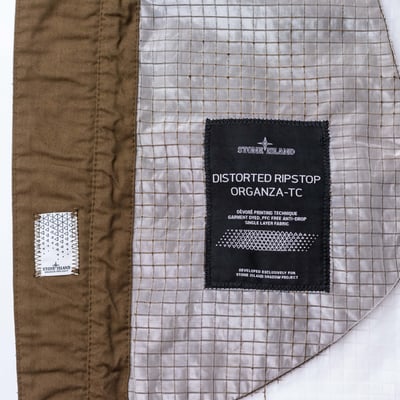 [ Stone Island Shadow Project ] Distorted ripstop organza-tc 咖啡色8