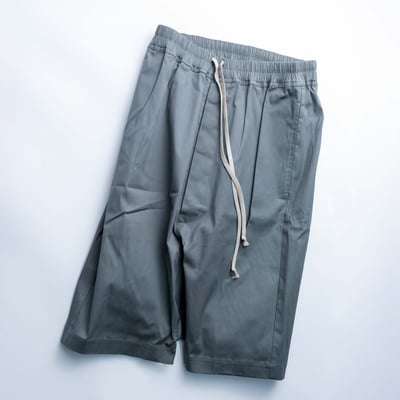 Rick Owens 主線 Pods Heavy Cotton Poplin 短褲 灰3