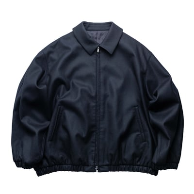 SSSTEIN MELTON 羊毛寬版外套 黑1