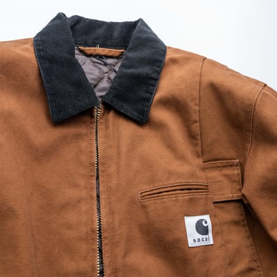 Sacai x Carhartt WIP Duck 解構底特律外套 咖啡6