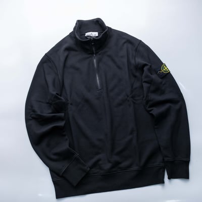 Stone Island 半拉鏈立領衛衣 黑3