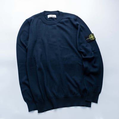 Stone Island 針織薄長袖 深藍3