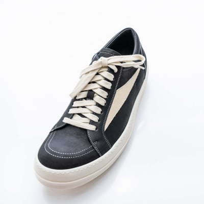 Rick Owens 主線 Vintage 侵權 低筒 作舊皮革 黑3