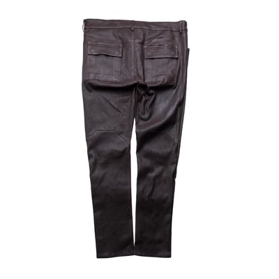 Rick Owens 主線 Tyrone 皮長褲 棕色2