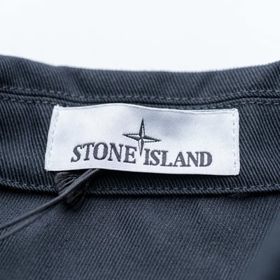 Stone Island COTTON NYLON DRILL 斜紋襯衫外套 黑色4