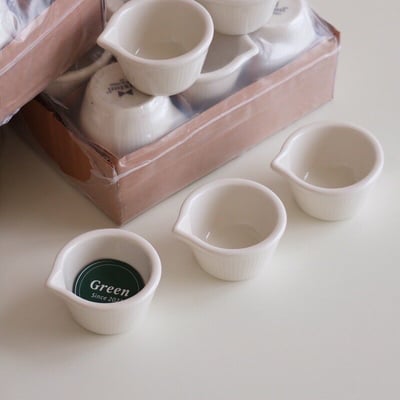 Tuxton Eggshell 果醬碟6