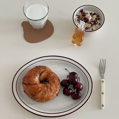 Tuxton Bahamas 棕色芝麻橢圓盤2