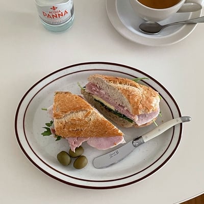 Tuxton Bahamas 棕色芝麻橢圓盤8