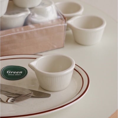 Tuxton Eggshell 果醬碟2