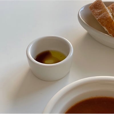 Tuxton Eggshell 乳白果醬碟6