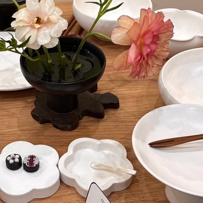 Korea 白色花花小盆栽2