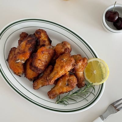 Tuxton Green bay oval platter 橢圓盤2