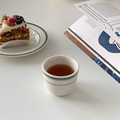 Tuxton Green bay 咖啡杯碟組9