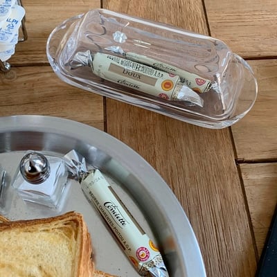 Tablecraft玻璃奶油儲存盒4