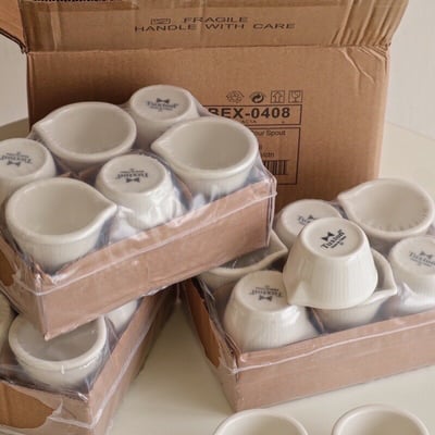 Tuxton Eggshell 果醬碟1