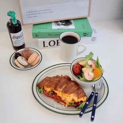 Tuxton Emerald/bahamas綠色/棕色芝麻馬克杯9