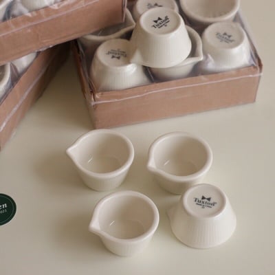 Tuxton Eggshell 果醬碟3