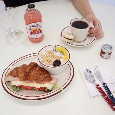 Tuxton Bahamas 棕色芝麻橢圓盤5