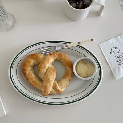 Tuxton Green bay oval platter 橢圓盤11