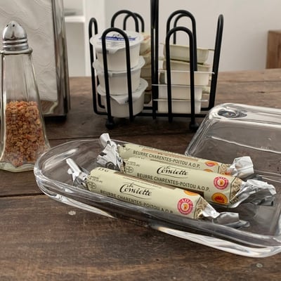 Tablecraft玻璃奶油儲存盒3