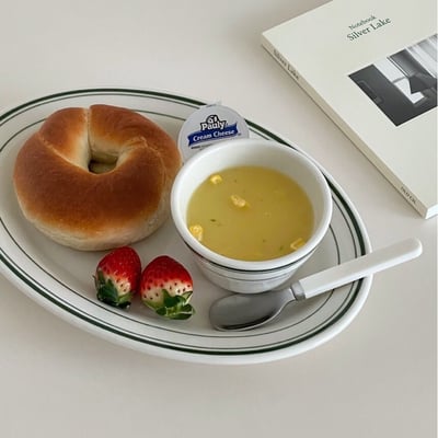 Tuxton Green bay oval platter 橢圓盤12