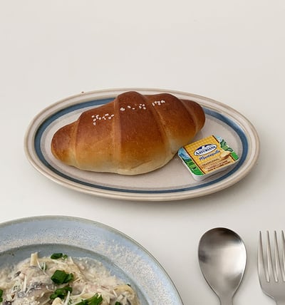 J05 [sinonshop]  日本復古線橢圓餐盤3