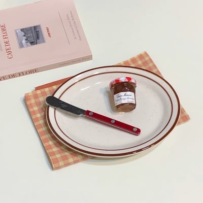 Tuxton Bahamas 棕色芝麻橢圓盤9