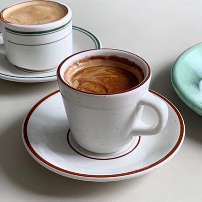 Tuxton Emerald/bahamas綠色/棕色芝麻馬克杯2