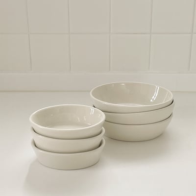 Tuxton Eggshell Oval Baker Dish / Bowl 橢圓深碗5