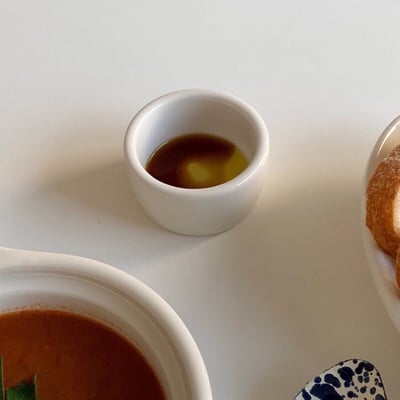 Tuxton Eggshell 乳白果醬碟2